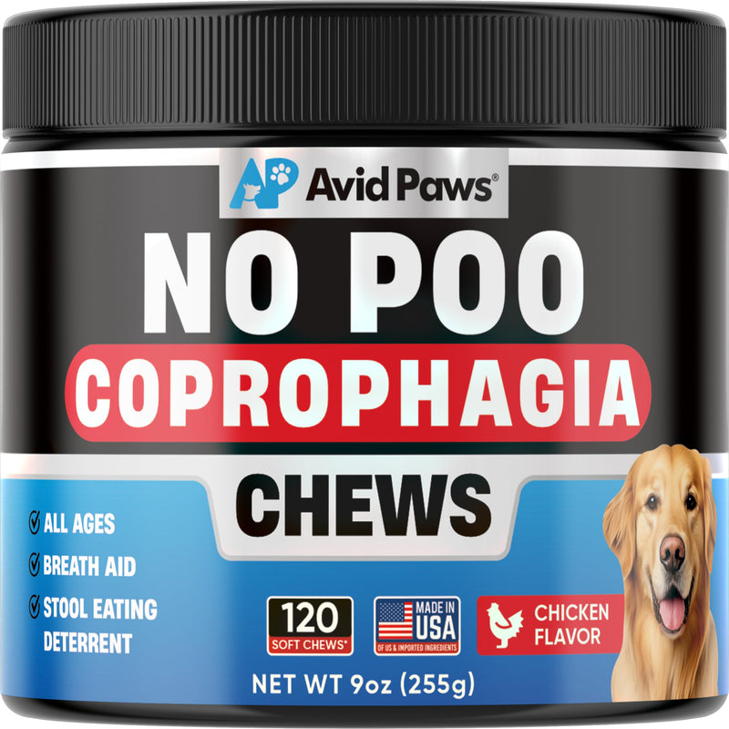 No Poo Chews for Dogs - Coprophagia Deterrent for Dogs - Stop Eating Poop for Dogs - Dog Poop Eating Deterrent - Forbid Stool Eating Deterrent for Dogs with Probiotics & Enzymes for Digestive Health - PawsPlanet Australia