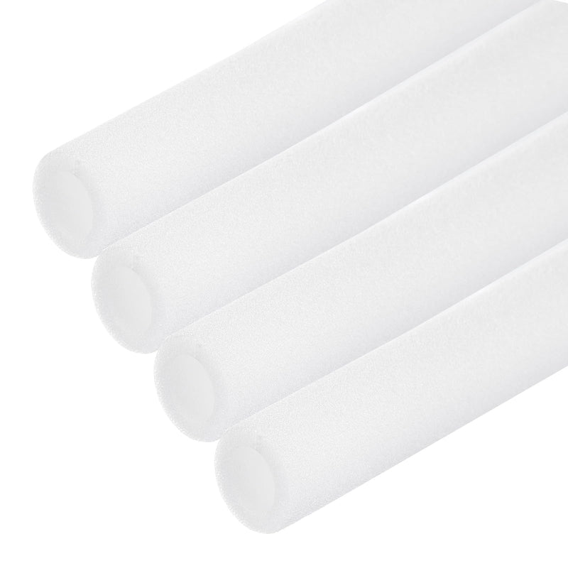 4pcs Pipe Insulation Foam Tube 0.7" ID x 1" OD 3ft Heat Preservation Foam Pipe [for Copper Water Pipe Freeze Protection] - 17mmx25mm/White 4 0.7"x 1" x 3ft - NewNest Australia