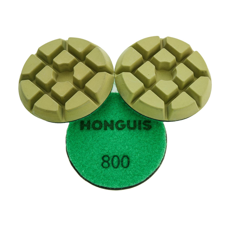 3 inch *10mm Diamond Floor Polishing Pucks,Grit 800 Set of 3, Concrete Sanding Disc,for Cement Rerrazzo Marble Granite Floor, Grit 800… 800 Grit