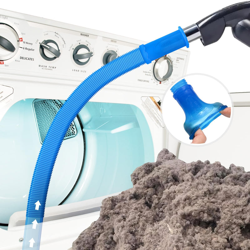 Sealegend Dryer Vent Cleaner Kit Vacuum Hose Attachment Compatible with All Vacuum Cleaner, Quickly Lint Remover Cleaning Supplies 31.5 Inch