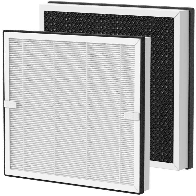 2 Packs Europa Replacement Filters Compatible with Afloia Europa Air Cleaner Purifier, 3-in-1 Filtration of Pre-Filter, Main Filter and Activated Carbon Filters 2 Packs