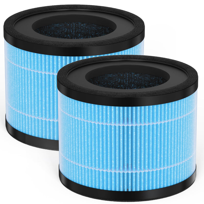 2 Packs AP0801 Replacement Filter Compatible with Aircillin AP0801 Air Cleaner Purifier, 3-in-1 filtration of Premium Filter, Activated Carbon and Pre-filter