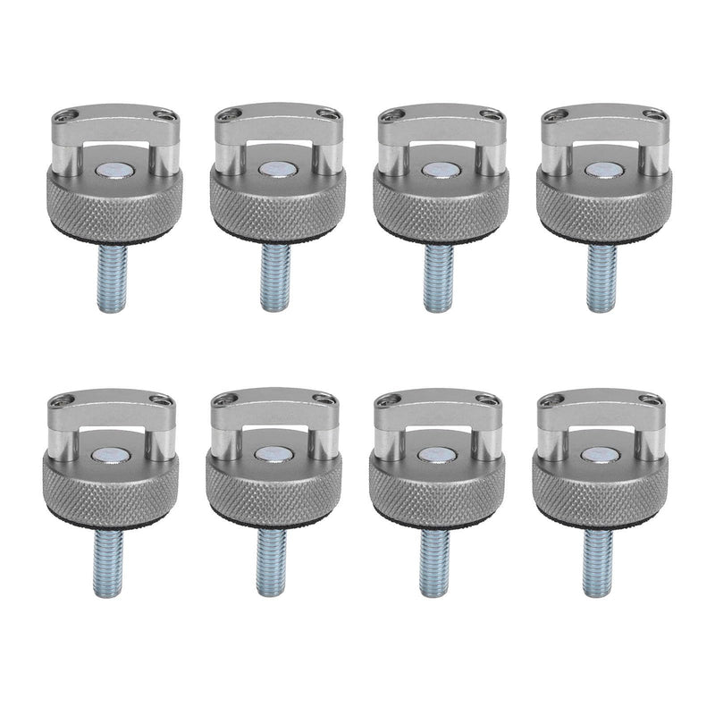 Hard Top Removal Fastener Thumb Screw, 8PCS M8 1.25 Thread Integrated D Ring for Bronco 2dr 4dr 2021 Onwards, Easy Installation, Hardtop Release Fasteners (Silver)