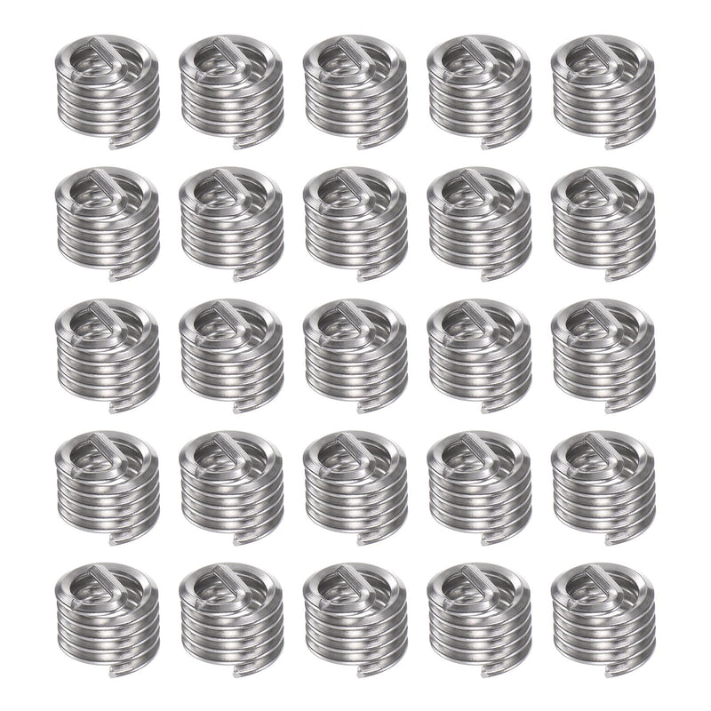 HARFINGTON 25pcs Threaded Inserts 4-40 UNC 1.5D (4.35mm) Helical 304 Stainless Steel Coiled Wire Thread Sleeve for Plastic Wood Thread Repair - NewNest Australia