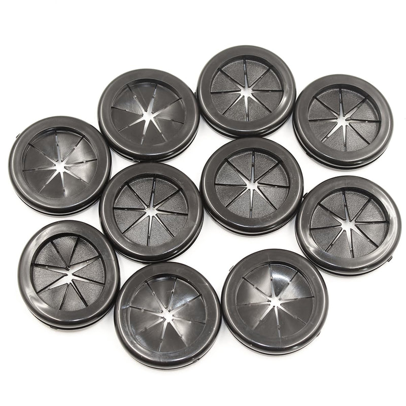 Rubber Grommets for Wiring, 1-3/8 Inch Drill Hole 1-3/16 Inch ID, Firewall Grommets Automotive Cable Cords Hoses Protection, Double-Sided Rubber Plugs for Round Holes, 10 Pcs, 30x35 mm MZ-35,1-3/8" DH,1-3/16" ID