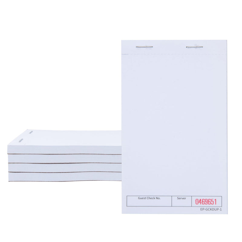 Guest Checks Pads EP-GCKDUP-1 (5 Pads), total 250 Blank Waiter Pad, Server Order Pads