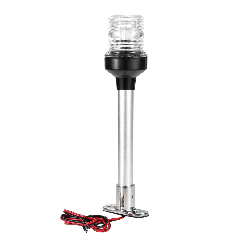 12" LED Boats Navigation Light Boat Anchor Light, Marine Waterproof Stern Anchor Light DC12~24V Sailing Signal Light 4000~4500K White (Size: 12inch) Size: 12inch