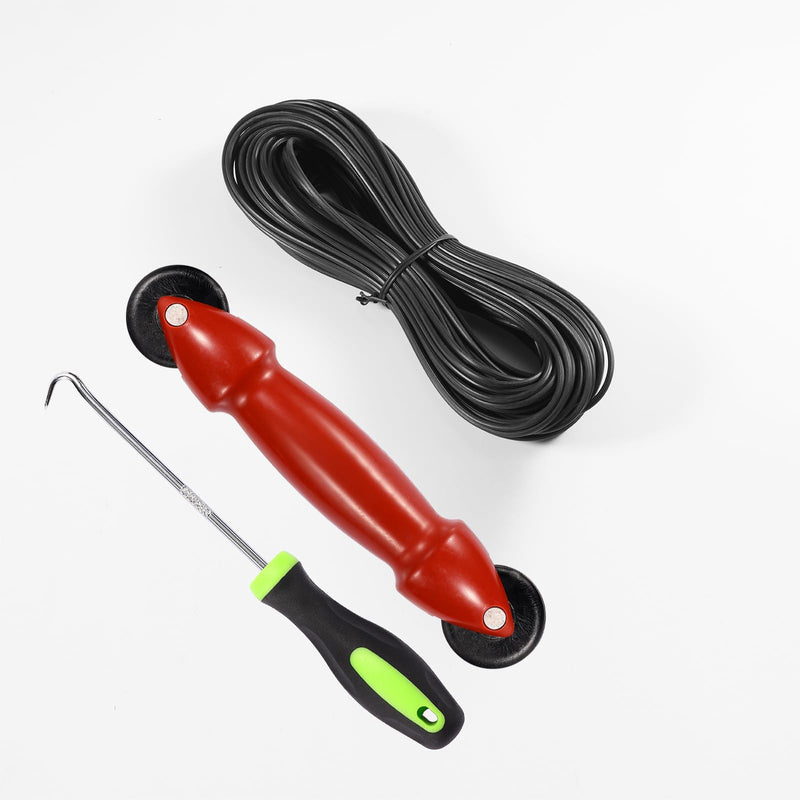 FLYZZZ Screen Repair Kit with 100ft Screen Spline and Screen Roller Tool and Screen Spline Remove Hook