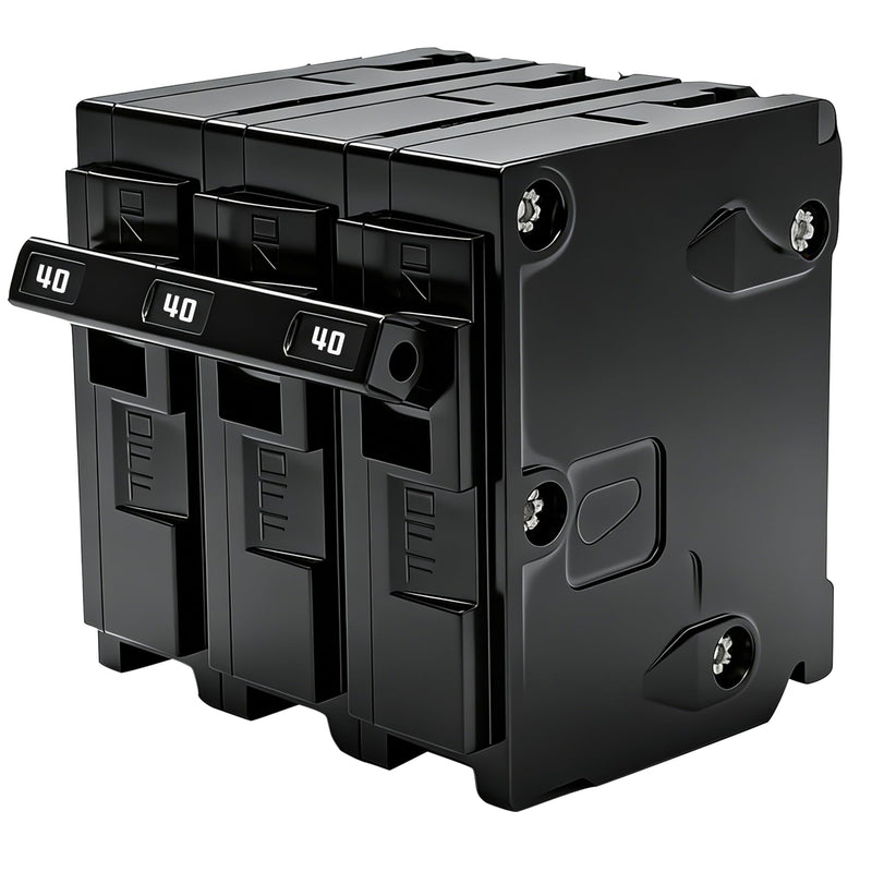 Q340 Circuit Breaker 3 Pole 40-Amp, 120/240v, Fit for Siemens Type EQ, EQL, SEQ, EQG, PL and ES Series loadcentres.Plug-in Standard Circuit Breaker,Thermal Magnetic Protection