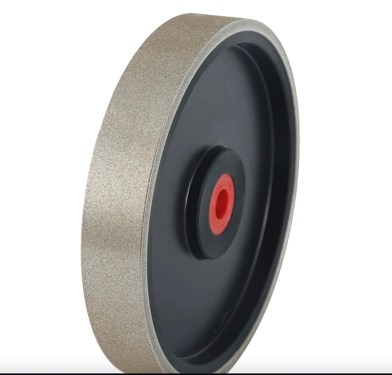 CBN Grinding Wheel with 6 inch, Plastic Body,Adjustable Bore,1'' Wide, Suitable for high-Speed Steel,for All Kinds of 6 inch Bench Grinders(150 Grit) 150 Grit