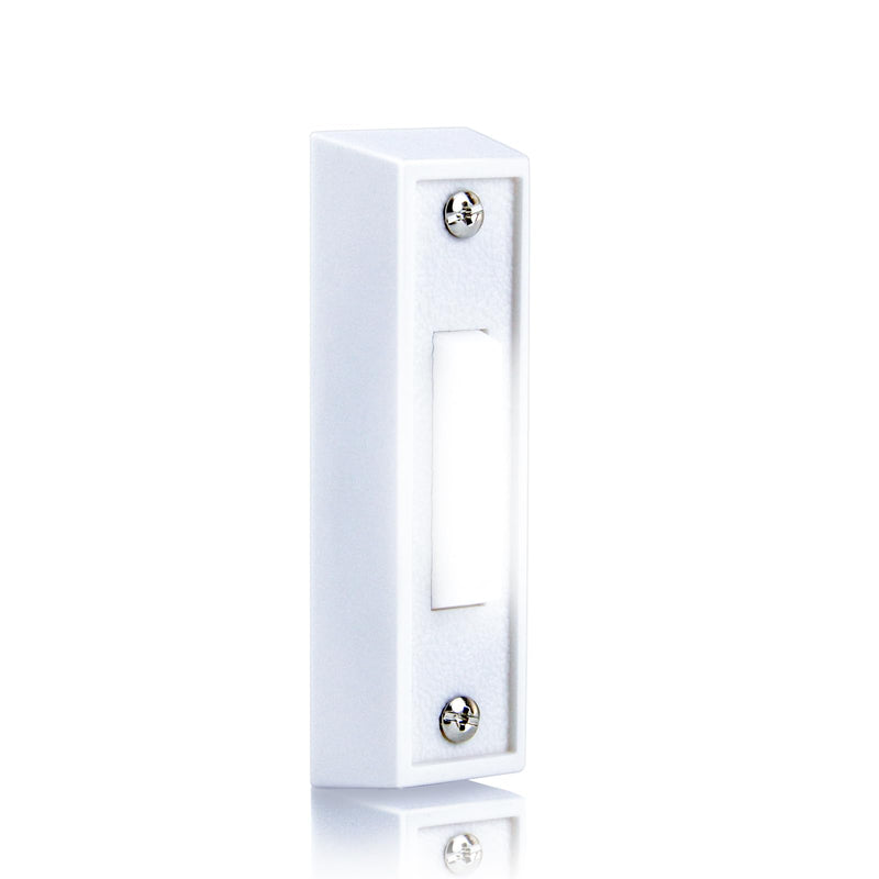 Lighted Doorbell Button, Wired Door Bell Push Button Replacement Door Bell Push Buttons LED Door Chime Wall Mounted Doorbell Switch Garage Doorbell Button (White Light) 1 White