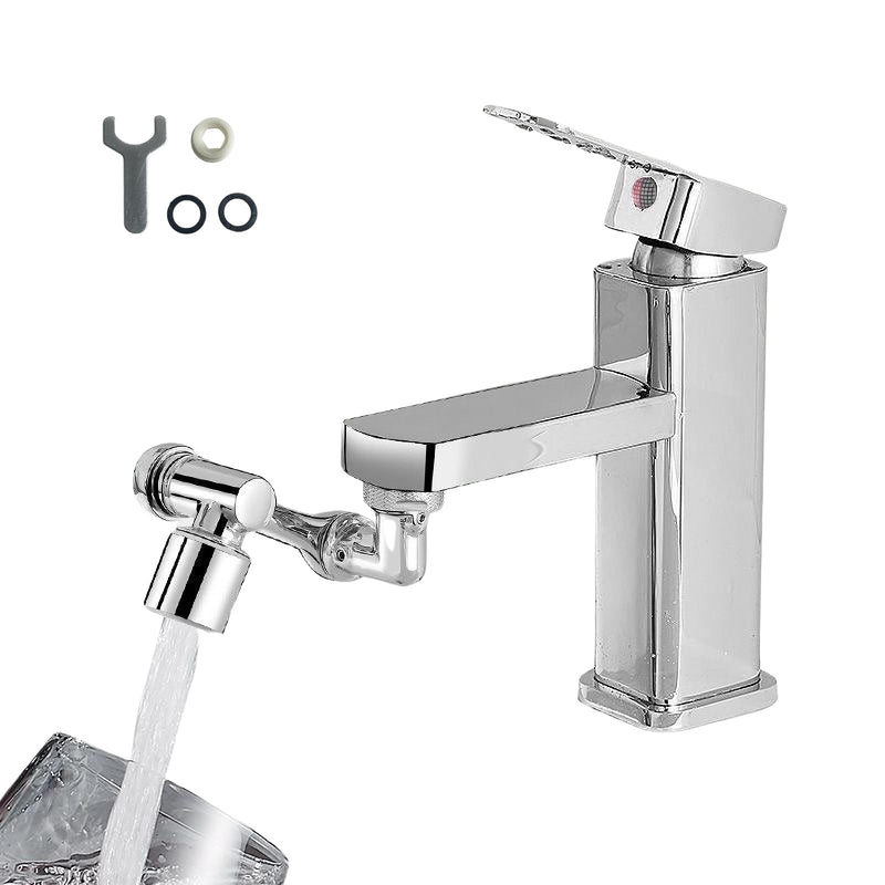 BSPIX 1080° Rotating Faucet Aerator Extender (Plastic) with Aerator Wrench - 22mm Inside Diameter Suitable for 20-24mm Faucets - Dual Models And Robotic Arm for Kitchen/Bathroom 1