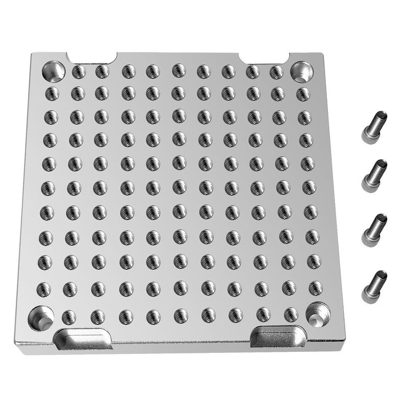 6" x 6" x 1/2" MIC 6 Aluminum Fixture/Sacrificial Plate, Mini Pallet