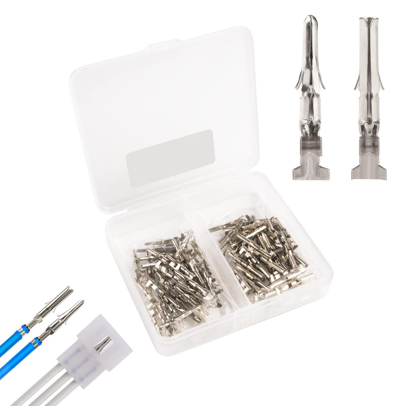 JRready 50 Pairs 1.57mm (Standard.062) Pin and Sockets 18-22 AWG, Compatible with Molex Standard.062 1560 1561 Series Male& Female Crimp Terminals, Adapt Standard.062 Connector Housing, ST6405 - NewNest Australia