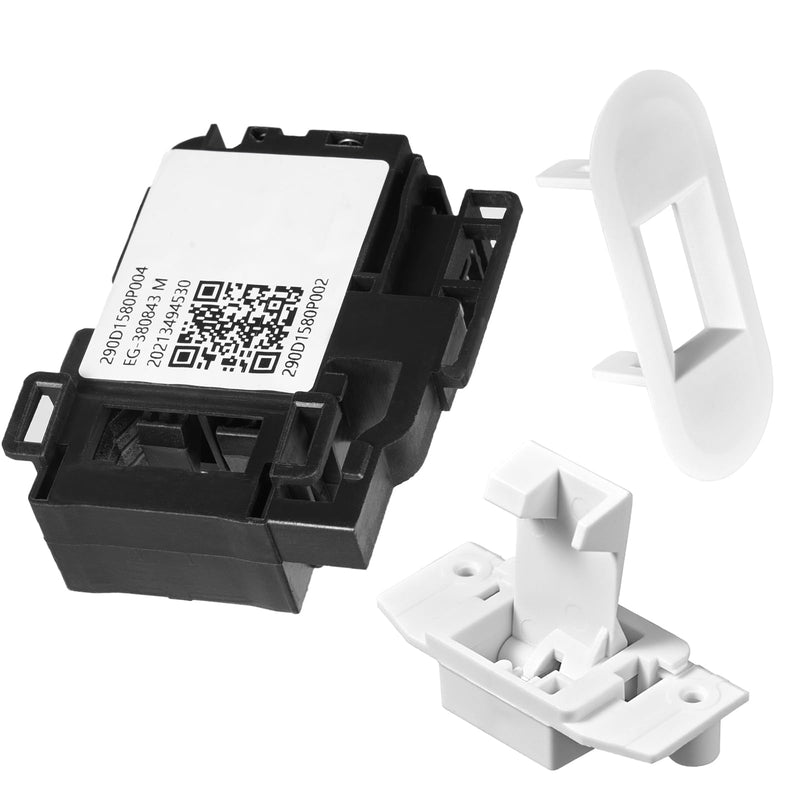 (𝟐𝟎𝟐𝟓 𝐔𝐩𝐠𝐫𝐚𝐝𝐞𝐝) WH01X27954 Washer Lid Lock Switch WH01X24381 Washer Lid Lock Bezel WH02X24399 Washer Lid Lock Striker - Compatible with GE Hotpoint Top Load Washer Replacement (3 PACKS)