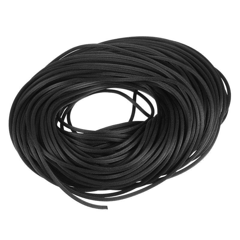 uxcell Screen Spline, 0.09"x100FT Round Window Screen Repair Retainer Spline for Door Window Screens Replacement, Black 0.09" x 100ft