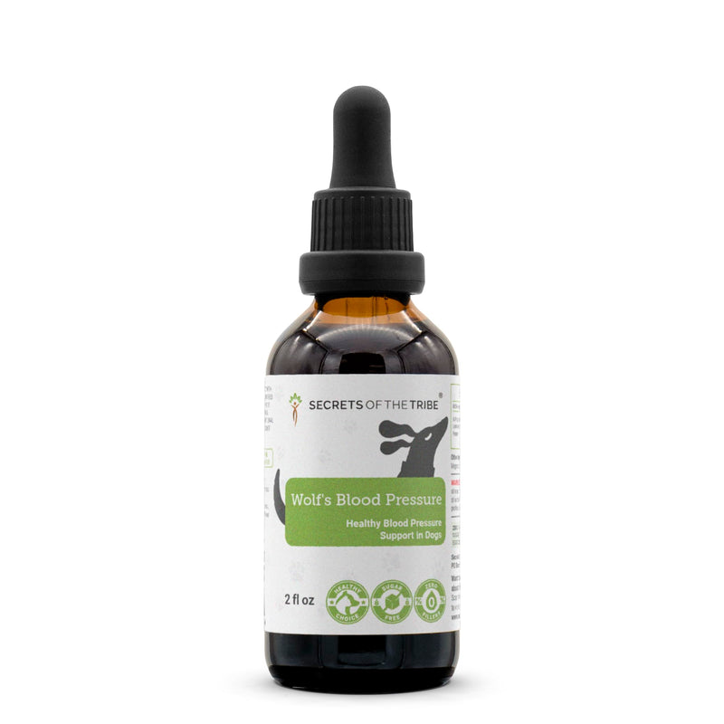 Wolf's Blood Pressure | Natural Herbal Dietary Supplement for Dogs | Healthy Blood Pressure Support in Dogs | Alcohol-Free Extract, Dandelion Root, Lemon Balm, Calendula, Lavender, Fennel 2 oz