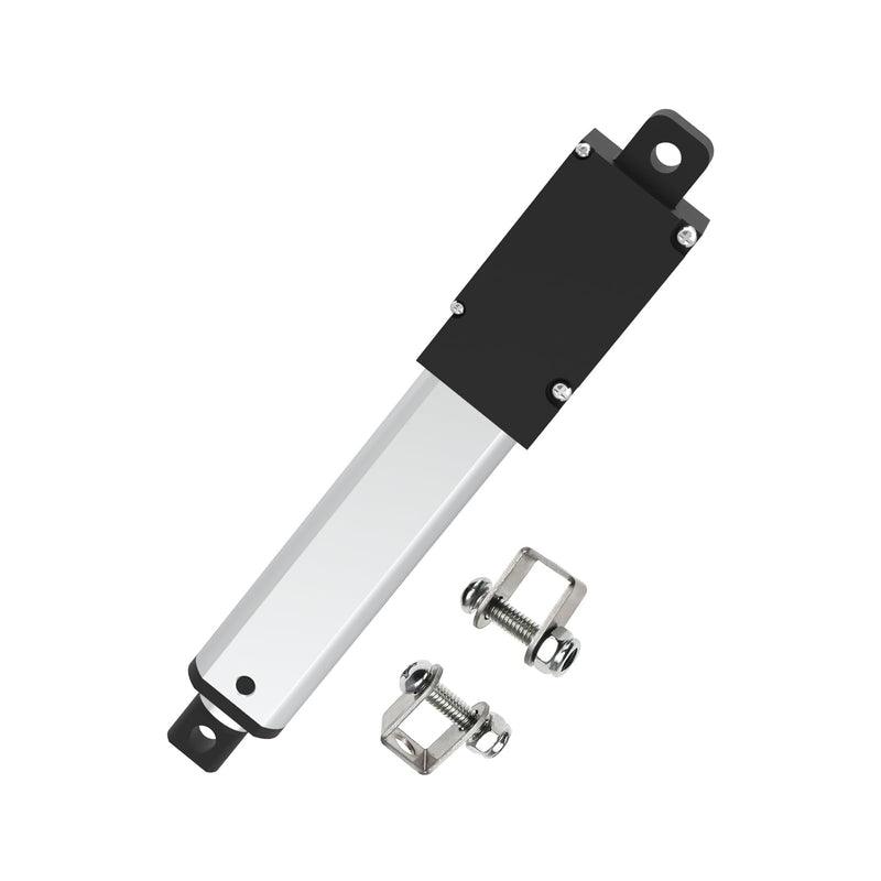 Stroke 125mm 120N 5 Inch Mini Linear Actuator 12V Force 28lbs Electric Linear Motion Actuators High Speed 4mm/sec for Robotics,Home Automation with Mounting Brackets 5inch (125mm)