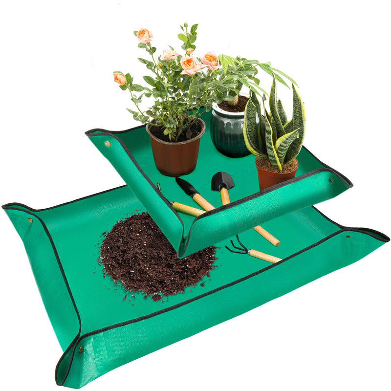 2PCS Repotting Mat, Excellence Indoor Waterproof Plant Transplanting Mat, Professional Gardening Mat Supplies