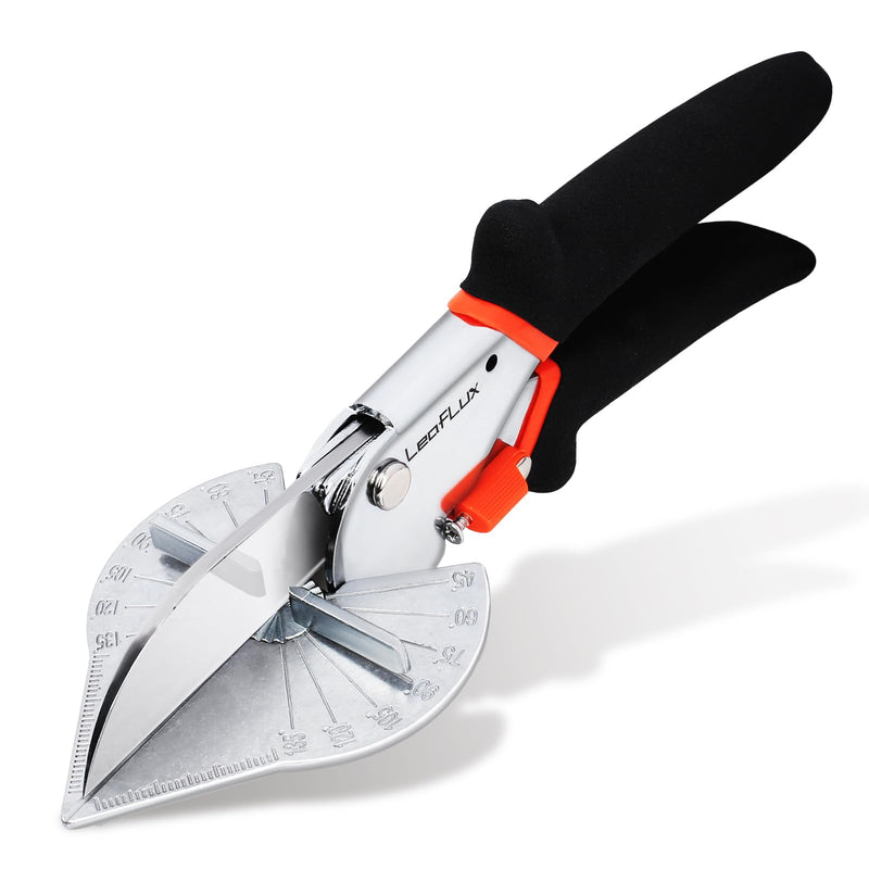 Miter Shears, Multifunctional Trunking Shears for Angular Cutting of Moulding and Trim, Adjustable at 45 to 135 Degree, Hand Tools for Cutting Soft Wood, Plastic, PVC, |LFXP3101S 3101S