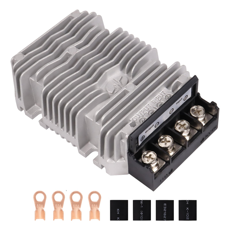 24V to 12V 60A 720W Buck DC-DC Power Converter Step Down Transformer, Silver and black, SD60A
