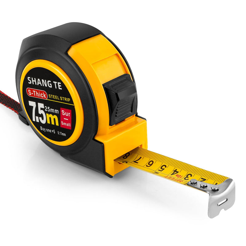 Tape Measure 25 Ft Steel Measurement Christmas Gifts for Dad Gifts Tape Measuring Tape 25 Ft Self-Locking Tape Measure with Fractions Easy Read Metric Tape Measure Body Measuring Tape Measurer 7.6 m