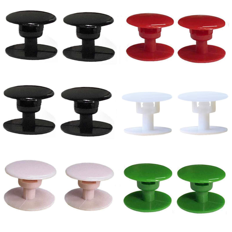 8 Sets Replacement Rivets for Beach Shoe Replacement Button Replacement Parts Compatible for Clog Beach Shoe Strap Repair (Multicolour) Multicolour