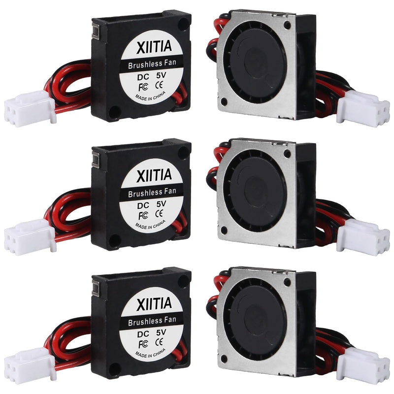 6pcs DC 20mm Fan 5V 2006/20x20x6mm Sleeve Bearings Brushless DC Cooling Blower Fan with 2 Pin Terminal for 3D Printer Parts