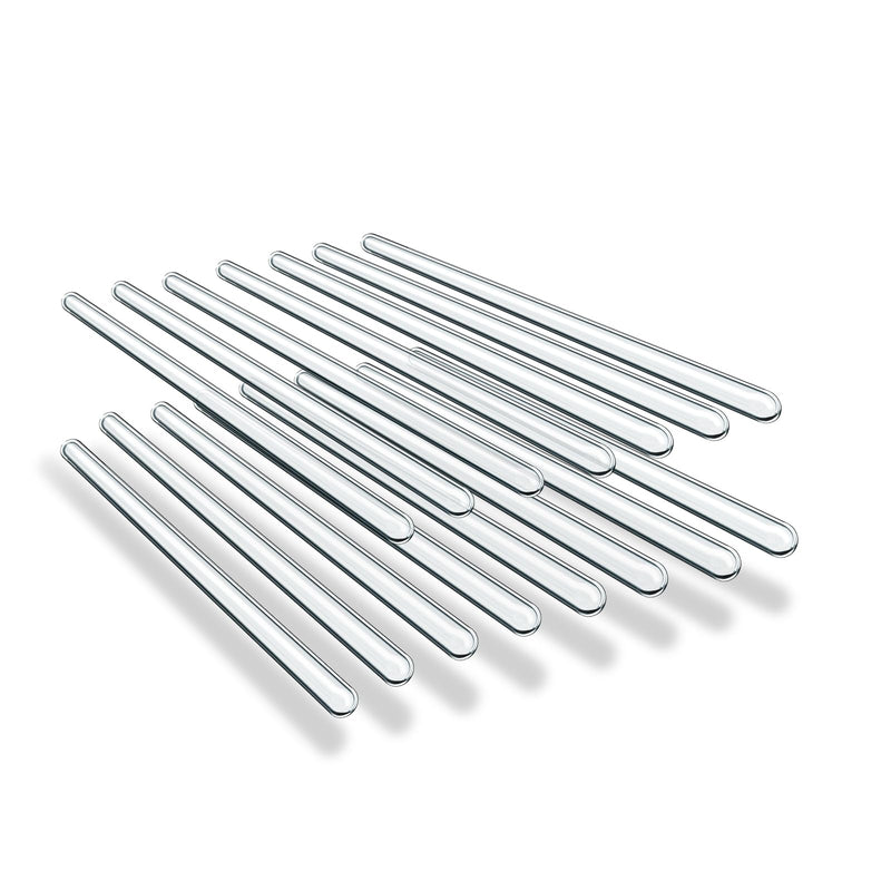 15 Pack Glass Stirring Rods: Diameter 5mm Length 6 inch Glass Stir Sticks, Borosilicate Glass Stirring Rod for Mixing Lab 6 inch 5 mm