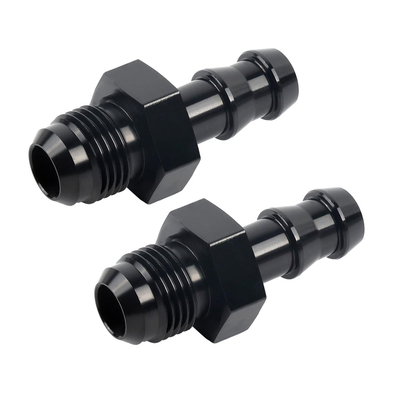 EVIL ENERGY 6AN Male to 3/8" Barb Push on Fitting Adapter Aluminum 1