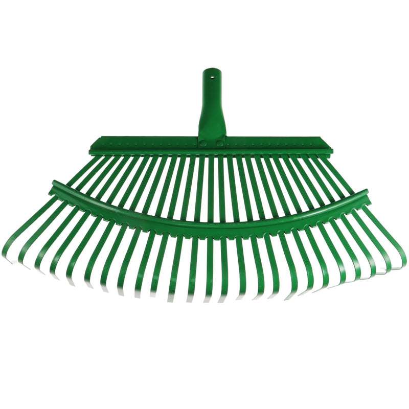 SUPVOX 25 Tine Heavy Duty Steel Leaf Rake for Lawn and Garden, Detachable Head for Easy Storage, Comfortable Grip for Leaves, Grass, and Debris Cleaning