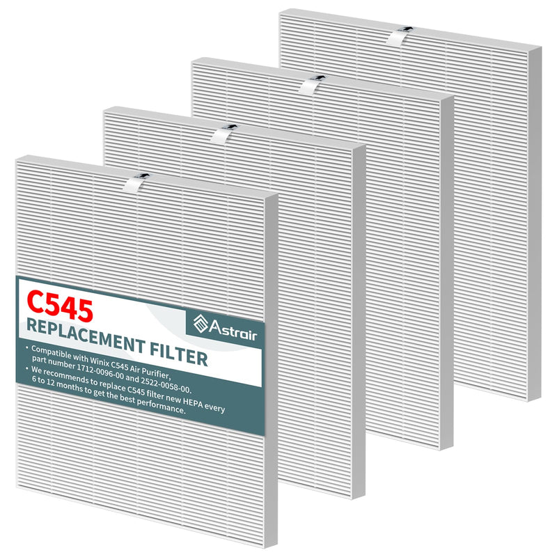 4 Pack C545 HEPA Replacement Filter Compatible with Winix C545 Air Purifier 4 PCS