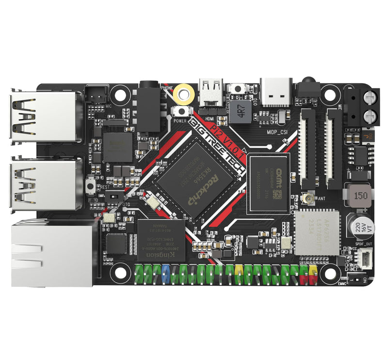 BIGTREETECH Pi 2 Control Board 2GB RAM Quad-Core Support DSI CSI WiFi, BTT Pi 2 Support Kraken Octopus/Pro/Max EZ SKR Series Control Board to Run Klipper VS Raspberry-Pi 4/3B for i3/CoreXY 3D Printer