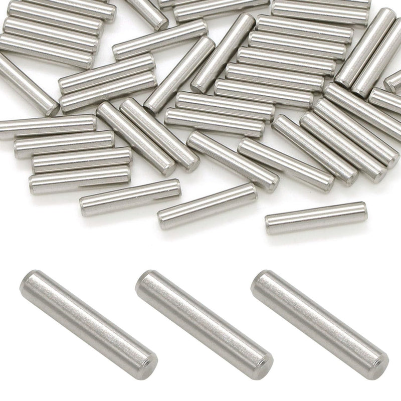 50 Pcs Stainless Steel Shelves Dowel Pins, Dowel Pin Hardware Shelf Support Pegs Pin Fastener (4mm x 20mm) 4mm x 20mm