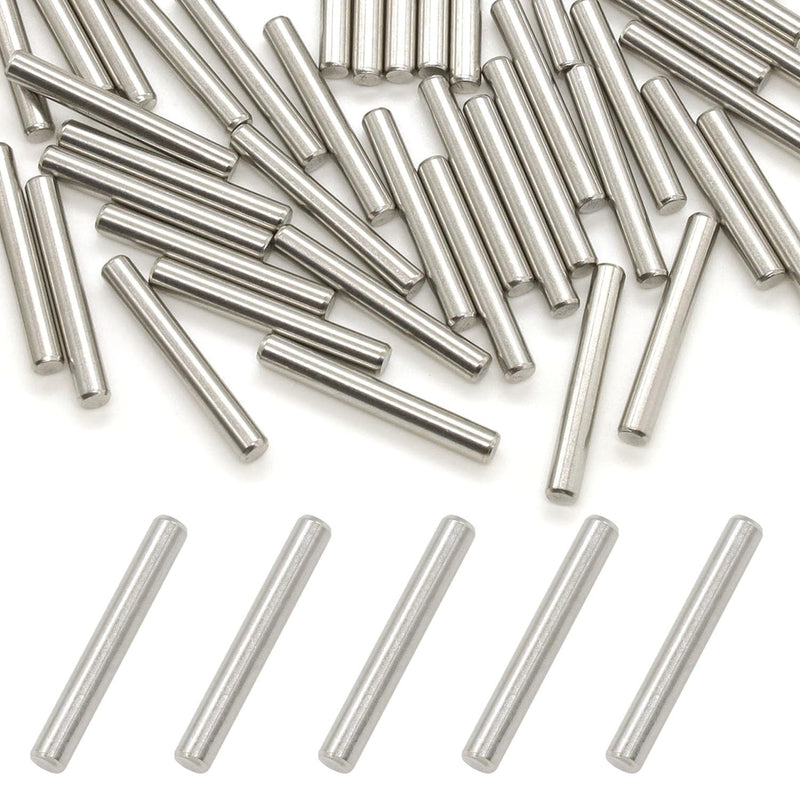 50 Pcs Stainless Steel Shelves Dowel Pins, Dowel Pin Hardware Shelf Support Pegs Pin Fastener (4mm x 30mm) 4mm x 30mm