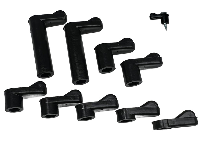 Window Screen Clips "Black” Plastic (Choose Your Size! /Size Run Flush up to 1-3/16” Offset) New or Replacement (10 Pack with All Needed Hardware Included) by E.H.C. (Flush)