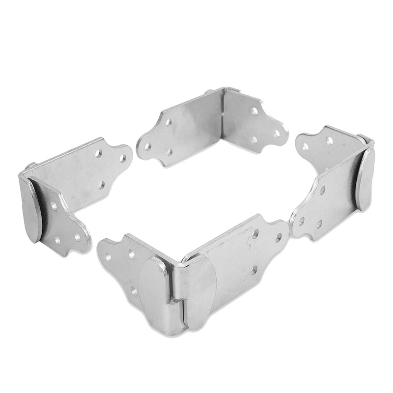 8 PC Utility Trailer Rack Wood Panel Sides Stake Bed Gate Latch Corner Connector Stake Body (4 Corners) T-0009