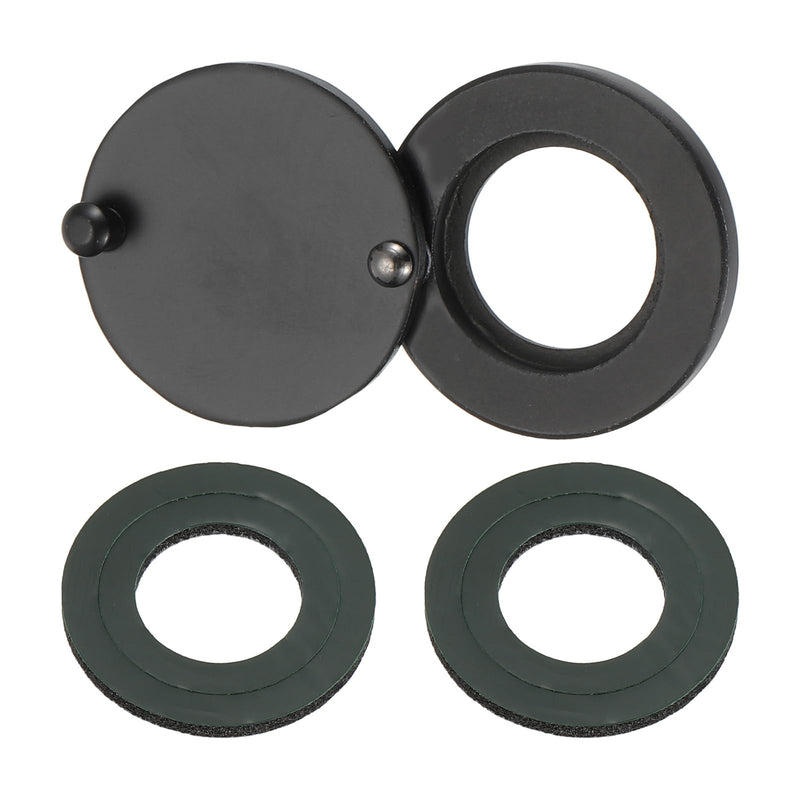 PATIKIL 5/8" Peephole Cover,Rotating Door Viewer Peephole Privacy Cover with Self-Adhesive Tool for Home Security Apartment Hotel,Matt Black 5/8" Matt Black