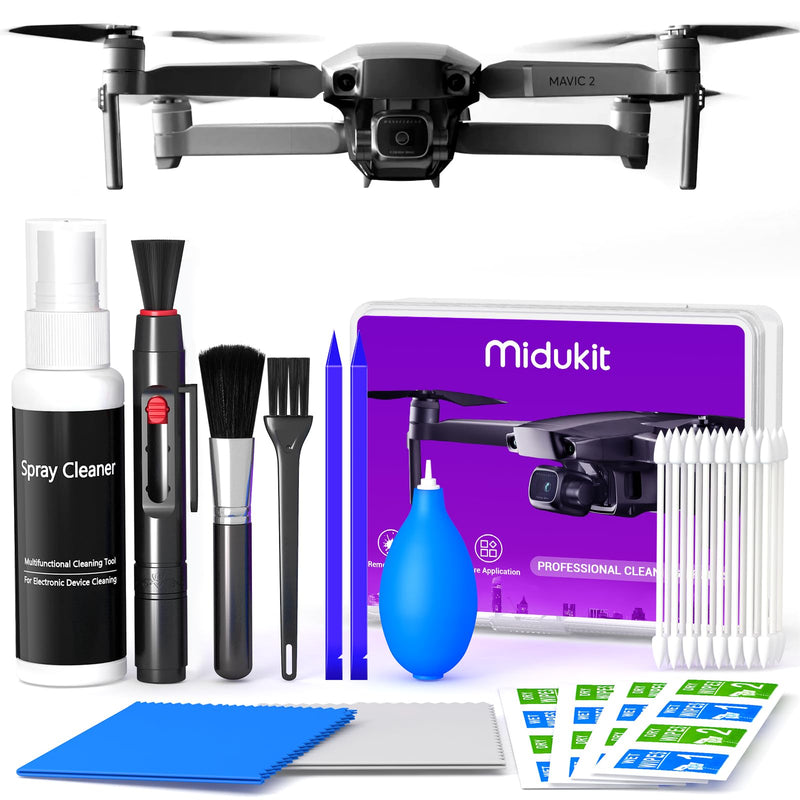 Drone Cleaning Kit for DJI, Holy Stone, Scoot, FPV Drone, Hobby RC Quadcopters & Multirotors - Ultimate Solution for Drone Maintenance - Safe for All Drone Surfaces - Enhance Performance and Clarity