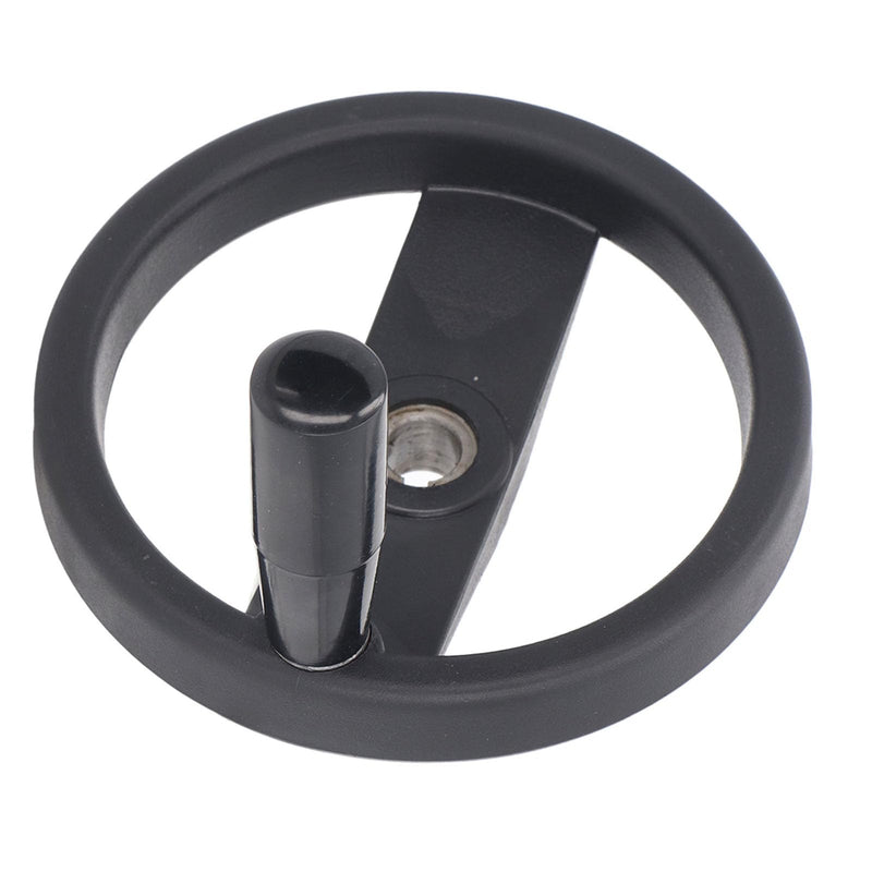 Round Hand Wheel Revolving Knob Handle 2 Spoked Lathe Milling Machine Grinder Handwheel 16mm Center Hole 160mm Outer Diameter