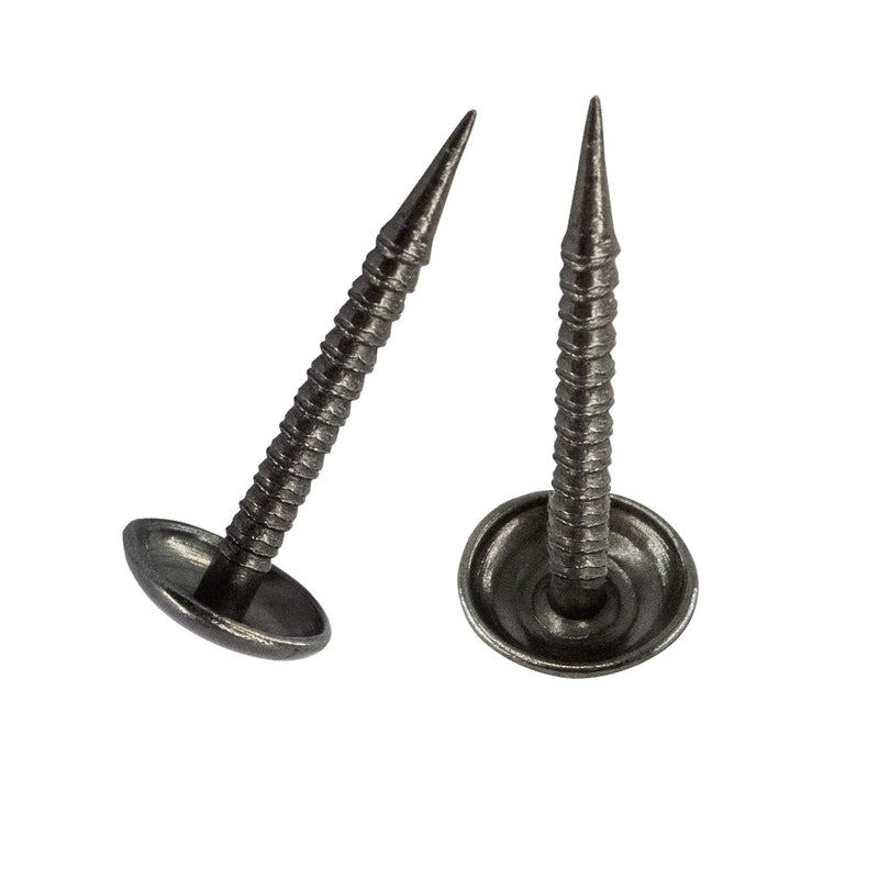 100 PCS Mini Upholstery Nails, 4/5" Decorative Furniture Tacks, Round Head Furniture Thumb Pushpins DIY Tacks for Sofa Bed Message Board Photo Walls, Black 4/5"-Black
