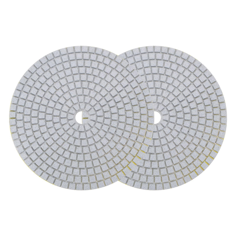 uxcell Diamond Polishing Pad 7-Inch 100 Grits Wet/Dry Grinding for Stone Concrete Marble Countertop Floor 2pcs
