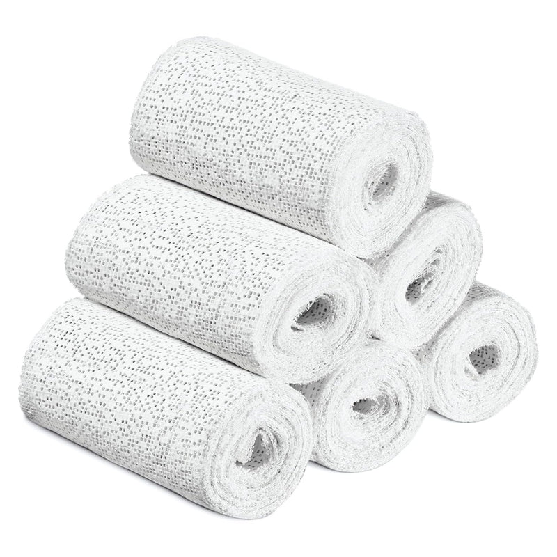 Plaster Coth Rolls 6 Pack Plaster Gauze Bandage Plaster Strip Gauze Wrap for Body Casts Craft Projects Belly Molds 3in x 106 inch