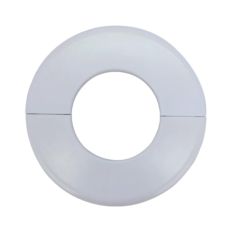 Wall Split Flange 1 Pc, ABS Self-Adhesive tape Round Escutcheon Plate Cover, Design for 2.52"/64mm Diameter Pipe, Water Pipe Decoration Escutcheon Plate, Wall Hole Decoration Cover, White 2.52 inch (64 mm)