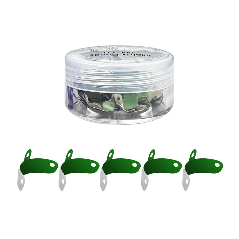 Dental Sectional Matrix Bands, Metal Matrix Bands with PTFE Non-Stick Coating Elastic, Dental Sectional Contoured Matrices for Tooth Repair kit. (M4 PTFE 4.5mm) M4 PTFE 4.5mm