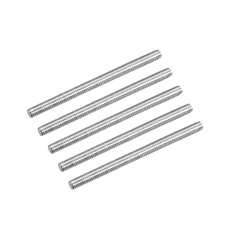TOP-VIGOR 5Pcs M3-0.5 x 250mm Length Fully Threaded Rod, 304 Stainless Steel Right Hand Threads Rods, Fully Studding Rod Bar for Anchor Bolts, Clamps, Hangers and U-Bolts M3 x 250mm