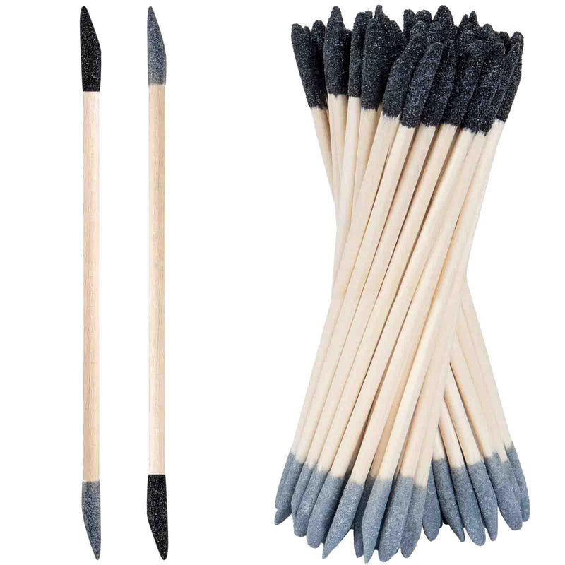 50 Pcs Sanding Sticks, Double End Matchsticks Sanding Twigs, Fine Detailing Sanding Tools for Tight Spaces Plastic Models Wood, 120/280 Grit 5.4 x 0.2 Inch 50 Pcs Double-ended