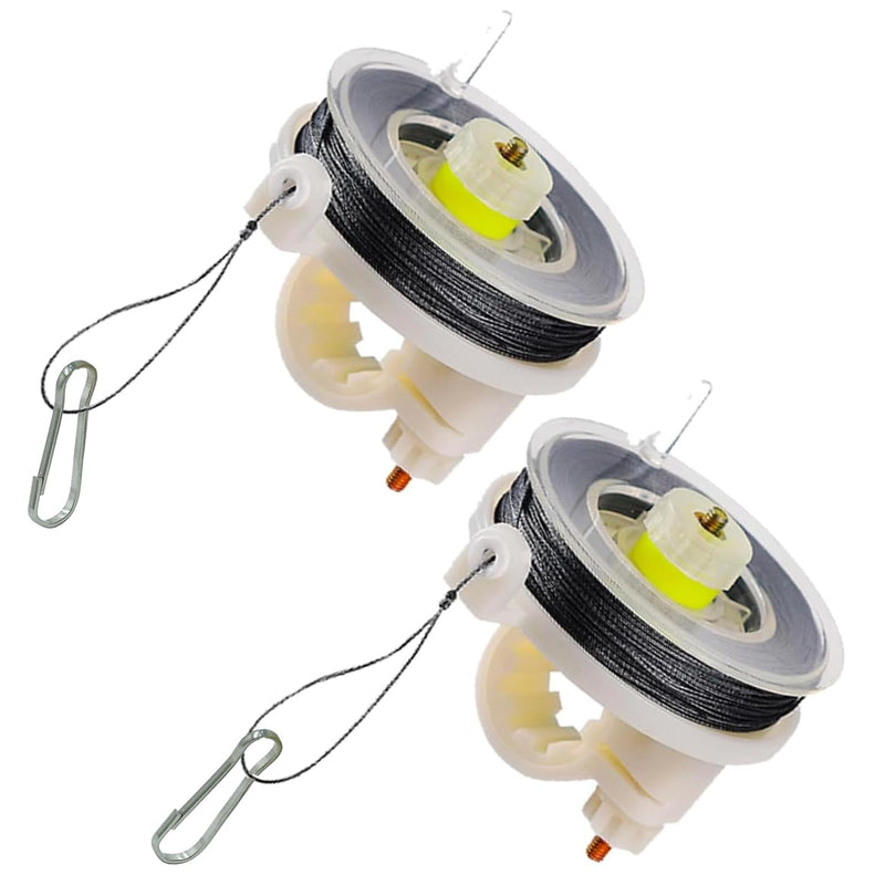 Kevlar Trip Wire on Reusable Reel (2 Pack) - Early Warning Perimeter Defense for All Devices - 85FT Silicon Coated Kevlar Line On Easy Wind Reel for Camping & Security