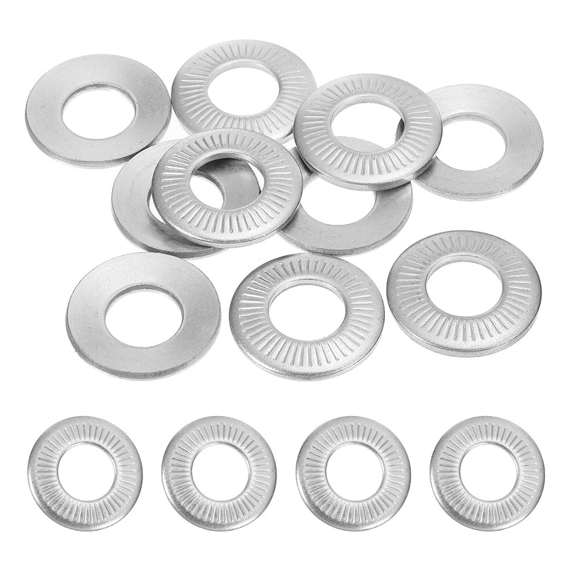 PATIKIL 304 Stainless Steel Flat Washers, 10 Pack M14x30mm Belleville Spring Disc Washer Conical Knurled Metric Gasket for Automotive Industrial Construction - NewNest Australia