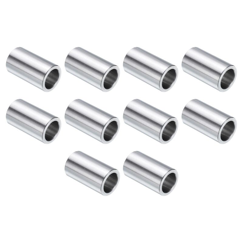 uxcell 10pcs Stainless Steel Spacer 5/8" Bore x 7/8" OD x 1-1/2" Length Screw Standoff Bushing Plain Finish Round Metal Spacer for 5/8 Screws Bolts and Rods 5/8" x 7/8" x 1-1/2"